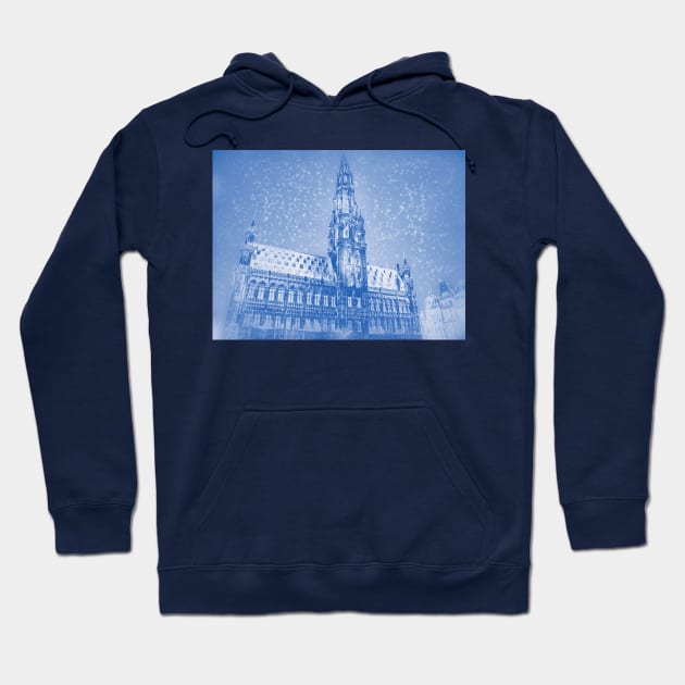 Belgium. Brussels. City Hall. Christmas. Hoodie by vadim19